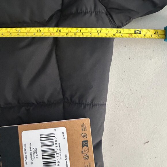 THE NORTH FACE WOMEN GOTHAM DOWN PUFFER PARKA Black size M, L, XL - Picture 6 of 8
